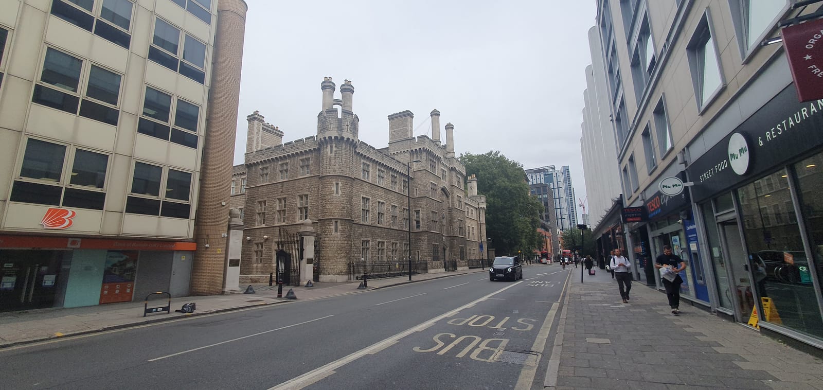 Armoury House, the castellated headquarters of the Honourable Artillery Company on City Road.