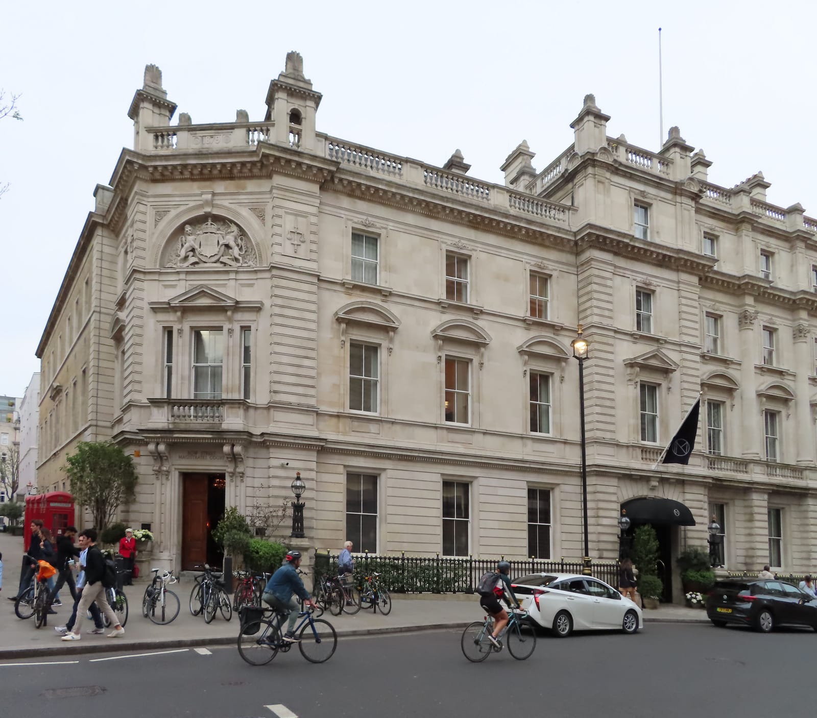 The former Bow Street Magistrates' Court, now the NoMad London hotel, on Bow Street in Covent Garden.