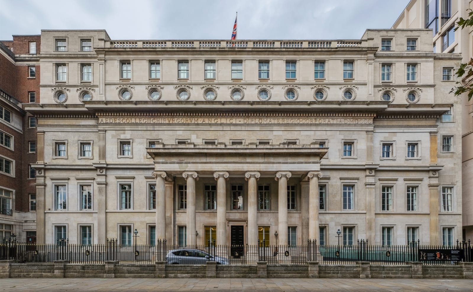 The Royal College of Surgeons of England building on the south side of Lincoln's Inn Fields.