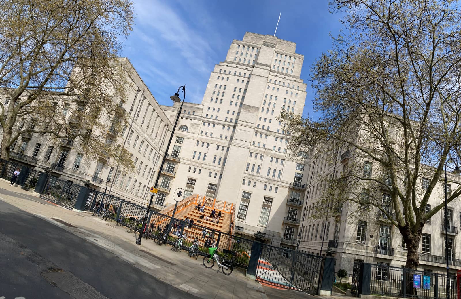 Senate House, the University of London's Art Deco tower on Malet Street, Bloomsbury.